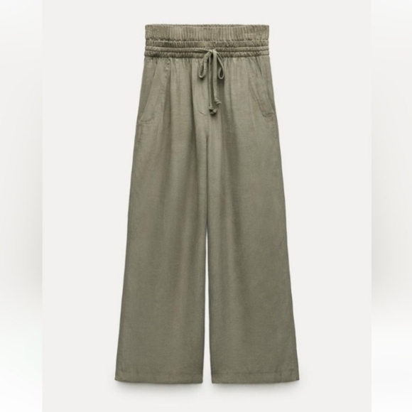 NWT Zara Double Waistband Pants - Picture 1 of 9